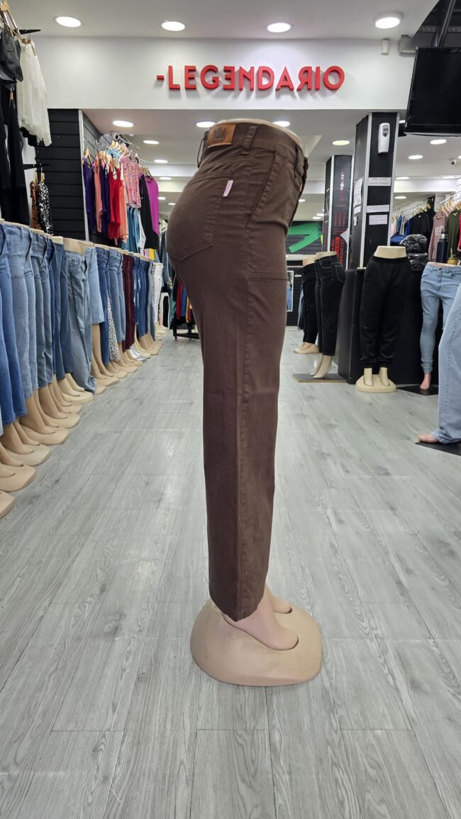 Jean Wide Leg Marrón - Imagen 3