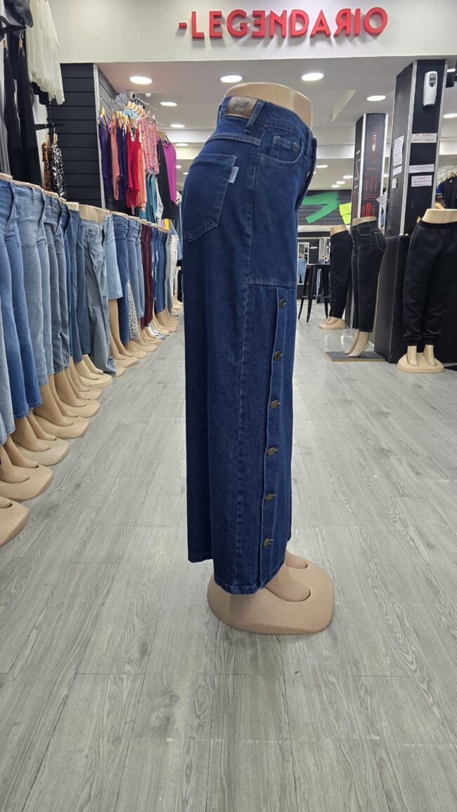 Jean Wide Leg con Botones - Imagen 2