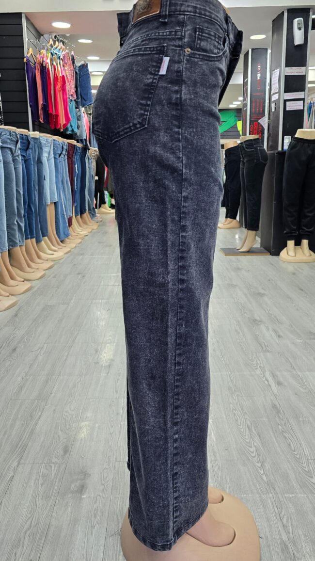 Jeans Wide Leg - Gris - Imagen 2