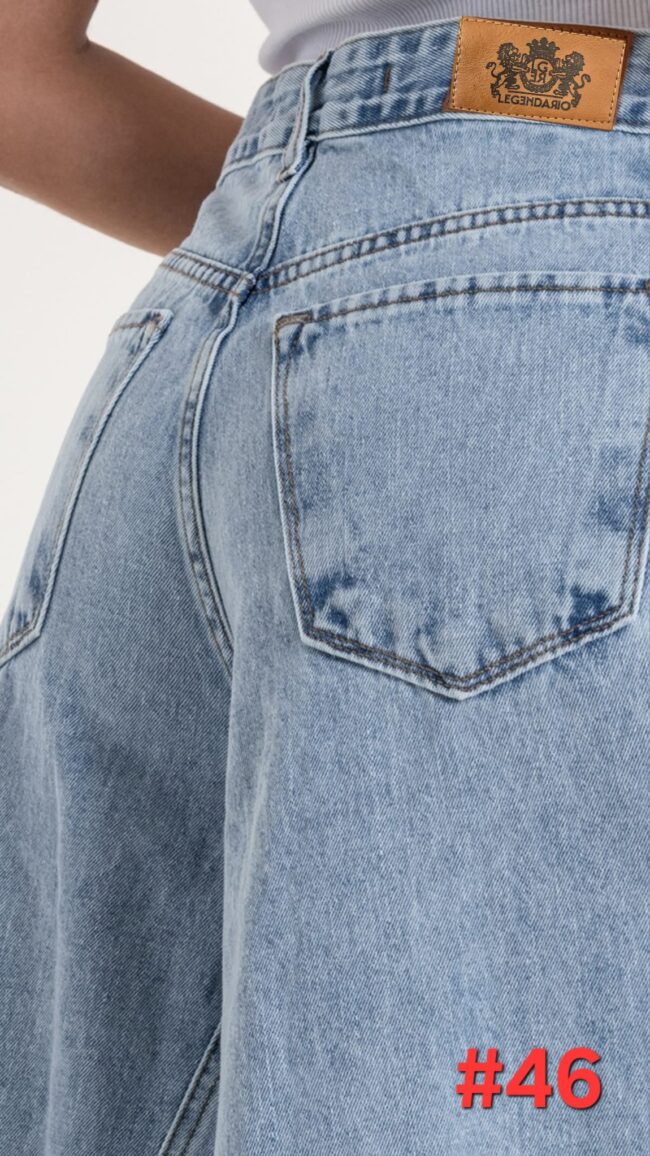 Jeans Oversize - Denim Azul Claro - Imagen 2