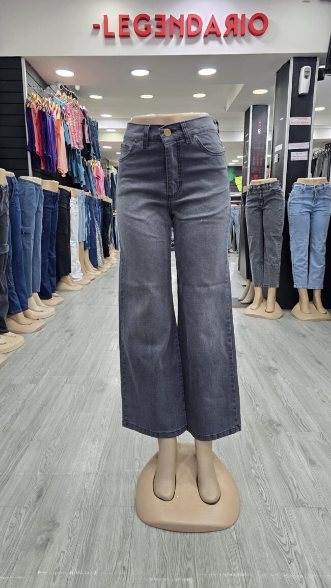 Jeans recto - Gris - Imagen 2