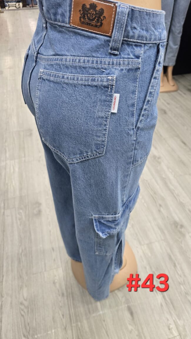 Jeans Cargo - Celeste - Imagen 2
