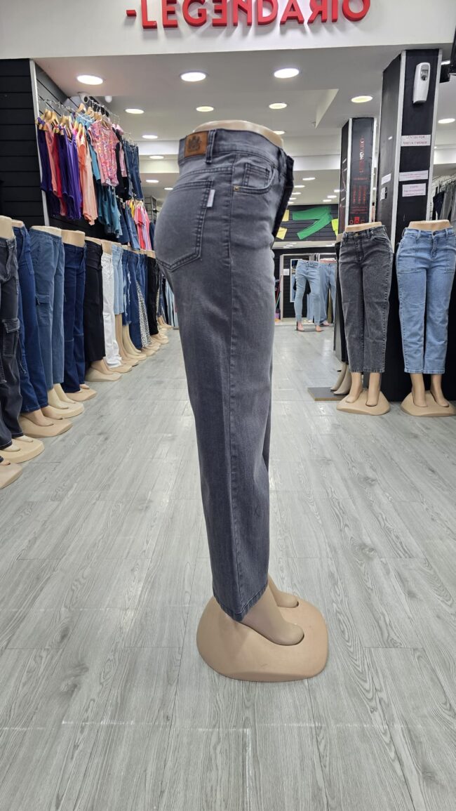 Jeans recto - Gris - Imagen 4