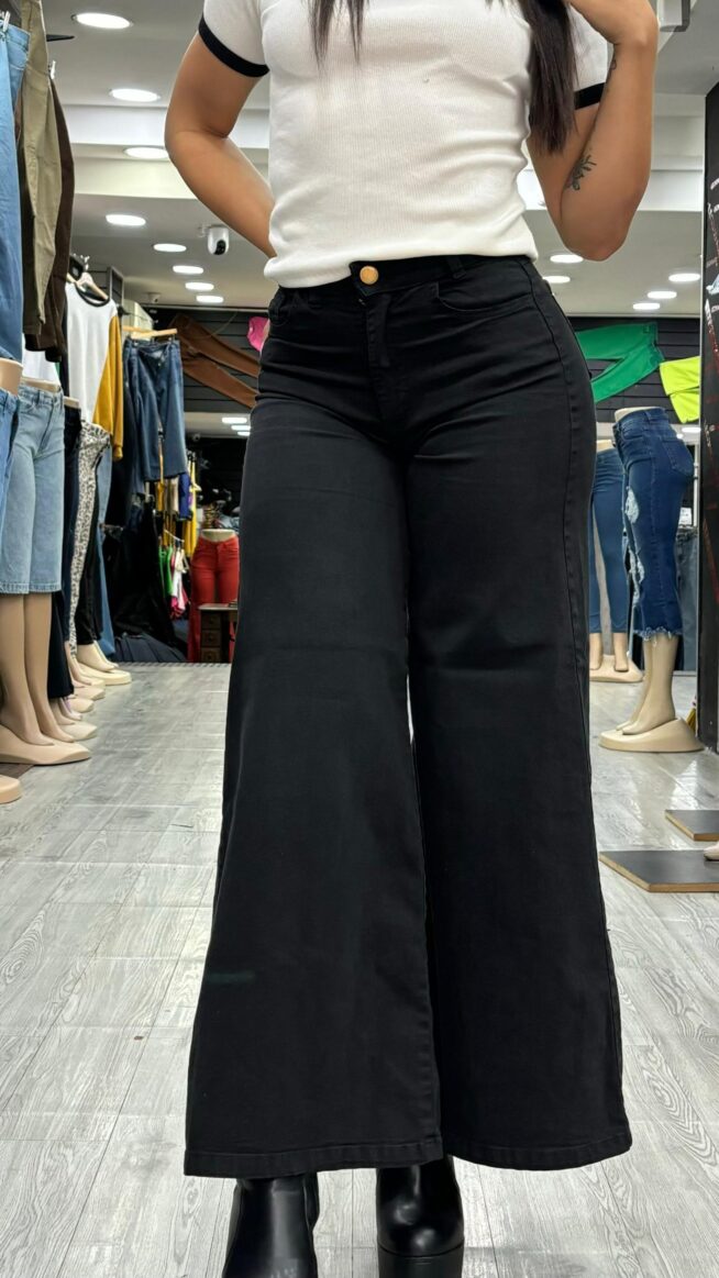Jeans Negro Ancho #38