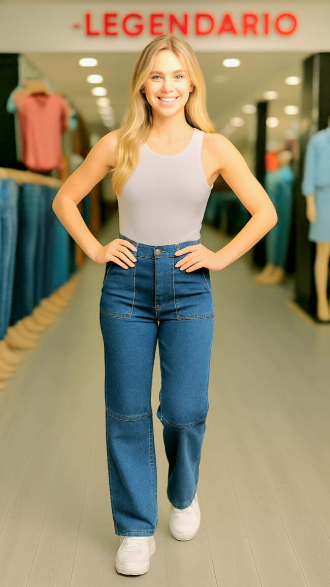 Jeans Denim con Licra
