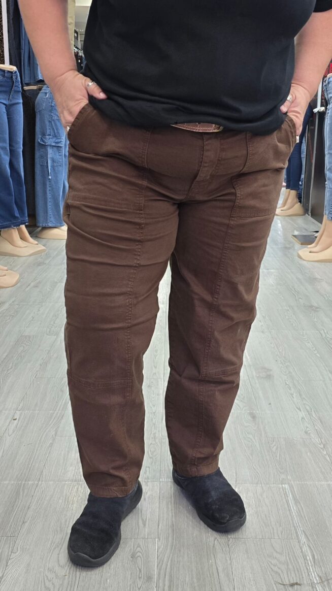 Jeans PLUS Moom con licra - Marrón