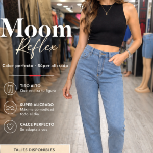 Jeans Moom Celeste Claro