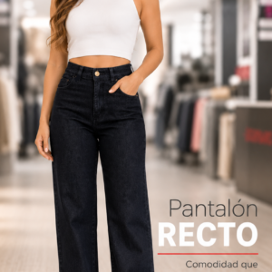 Jeans Recto Negro Esmer