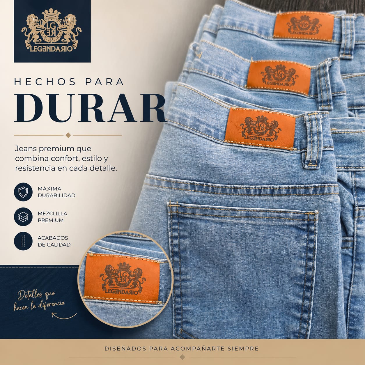 Looks diarios con jeans Legendario Jeans