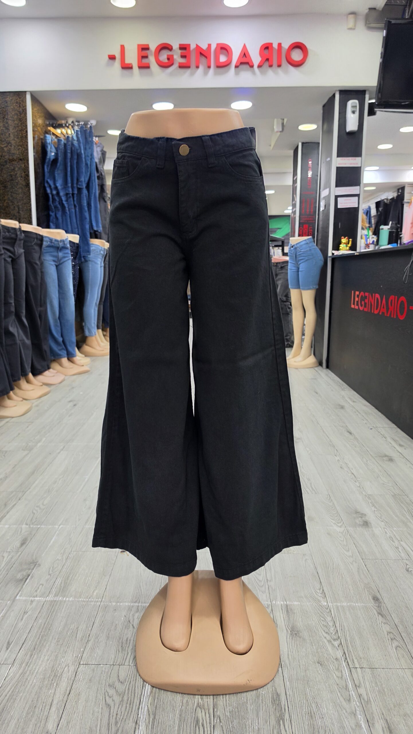 Jeans Luciela Negro Rigido - Imagen 5