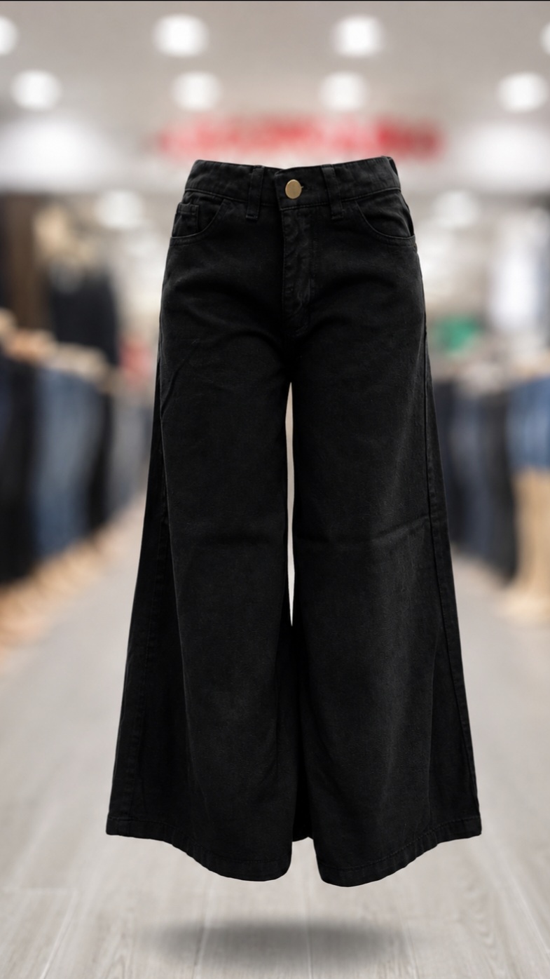 Jeans Luciela Negro Rigido - Imagen 3