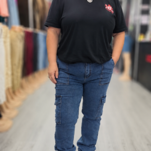 Jeans Cargo Plus Azul